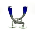 Hudson Glass Intertwined Candlesticks