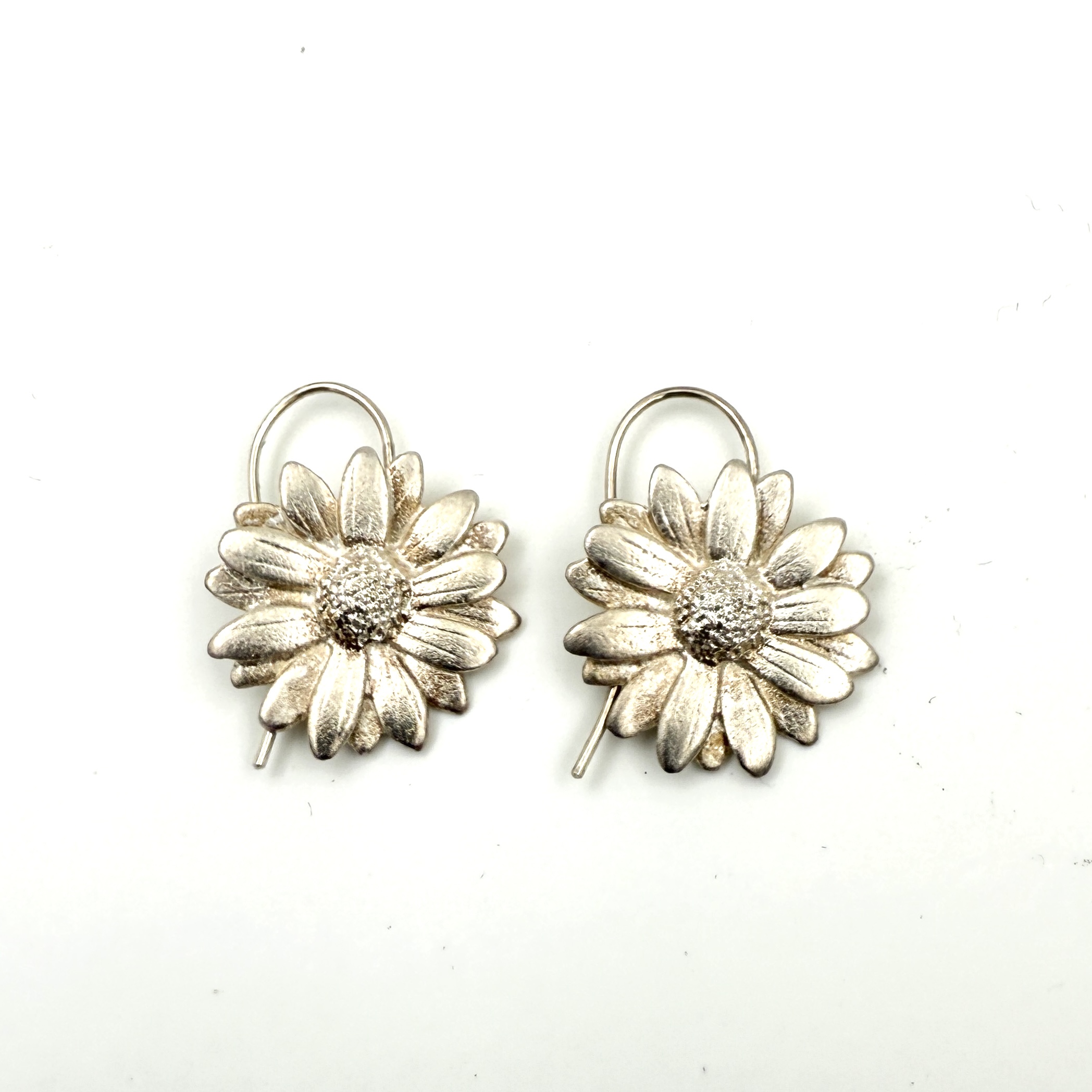 Sterling Silver Daisy Earrings by Elise Moran